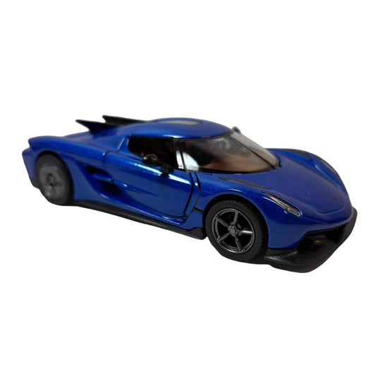 Die-Cast Racing Sports Car Toy – Metal Model with Spoiler