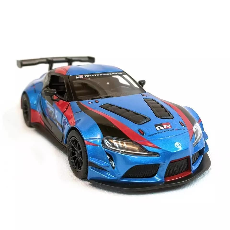 Die-Cast Racing Sports Car Toy – Metal Model with Rear Spoiler