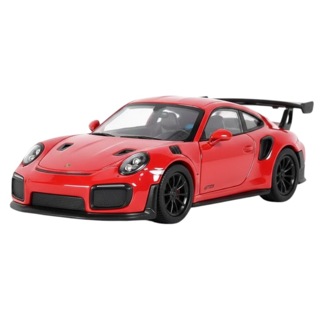 Die-Cast Super Sports Car Toy – Metal Model with Rear Wing