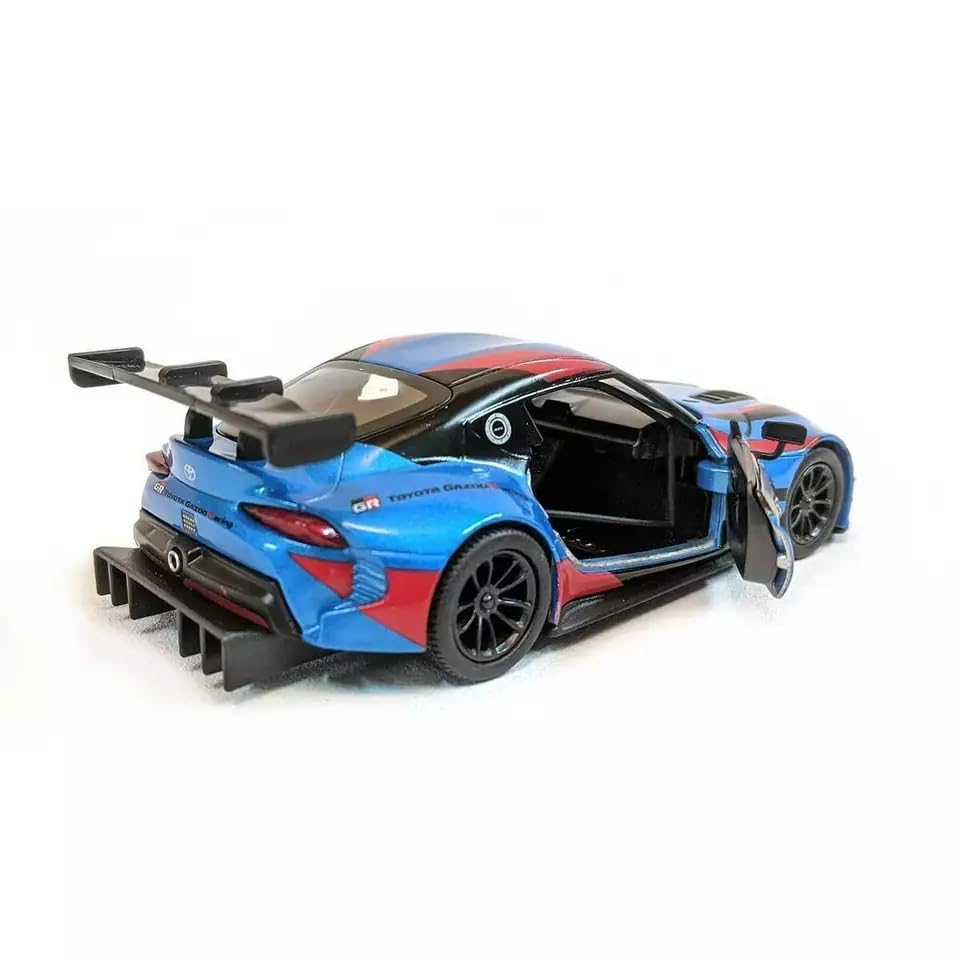 Die-Cast Racing Sports Car Toy – Metal Model with Rear Spoiler